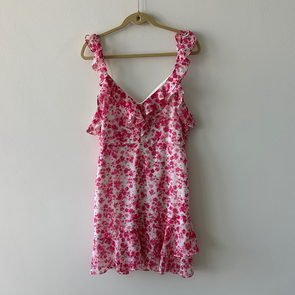 Floral Pink Mini Dress - Picture 7 of 10